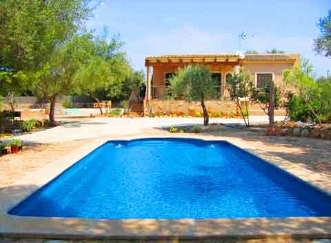 location vacances PM 611 Eine neue Finca mit Pool 4-5 Pers. Aircondition, Iles Balares