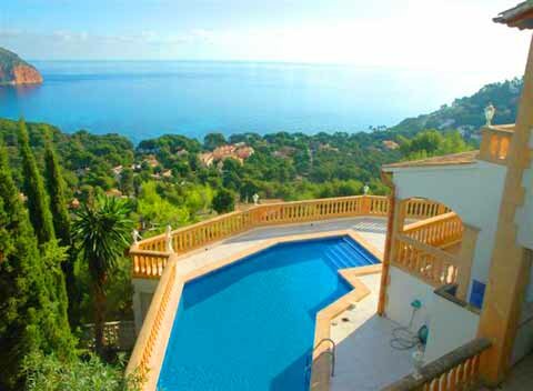 location vacances PM 501 Ferienvilla mit Pool und Meerblick, Majorque