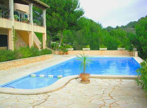 location vacances PM 605 Eine gepflegte Ferienvilla mit Pool fuer 4 Personen, S'Horta